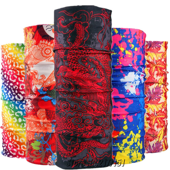 Scarves - 2020 New Fashion Dragon Print Bicycle Motorcycle Scarf Headband Variety Turban Hood Magic Veil Head Scarf Multi Function