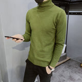 Sweater Men - New Men's Turtleneck Sweaters Black Sexy Brand Knitted Pullovers Men Solid Color Casual Male Sweater Autumn Knitwear