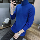 Sweater Men - New Men's Turtleneck Sweaters Black Sexy Brand Knitted Pullovers Men Solid Color Casual Male Sweater Autumn Knitwear