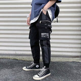 Pants Men - Ribbons Harem Joggers Men Cargo Pants Streetwear 2020 Hip Hop Casual Pockets Track Pants Male Harajuku Fashion Trousers