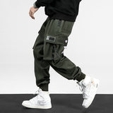Pants Men - Ribbons Harem Joggers Men Cargo Pants Streetwear 2020 Hip Hop Casual Pockets Track Pants Male Harajuku Fashion Trousers