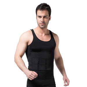 UW Men - Men's Slimming Body Shape wear Corset Vest Shirt Compression Abdomen Tummy Belly Control Slim Waist Cincher Underwear