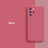 Back Cover - Samsung Galaxy S20 Ultra S20 Plus Note 20 Case Liquid Silicone Rubber Skin Feel Soft Cover Camera Protect Shockproof
