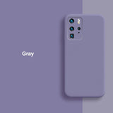 Back Cover - Samsung Galaxy S20 Ultra S20 Plus Note 20 Case Liquid Silicone Rubber Skin Feel Soft Cover Camera Protect Shockproof