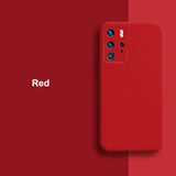 Back Cover - Samsung Galaxy S20 Ultra S20 Plus Note 20 Case Liquid Silicone Rubber Skin Feel Soft Cover Camera Protect Shockproof